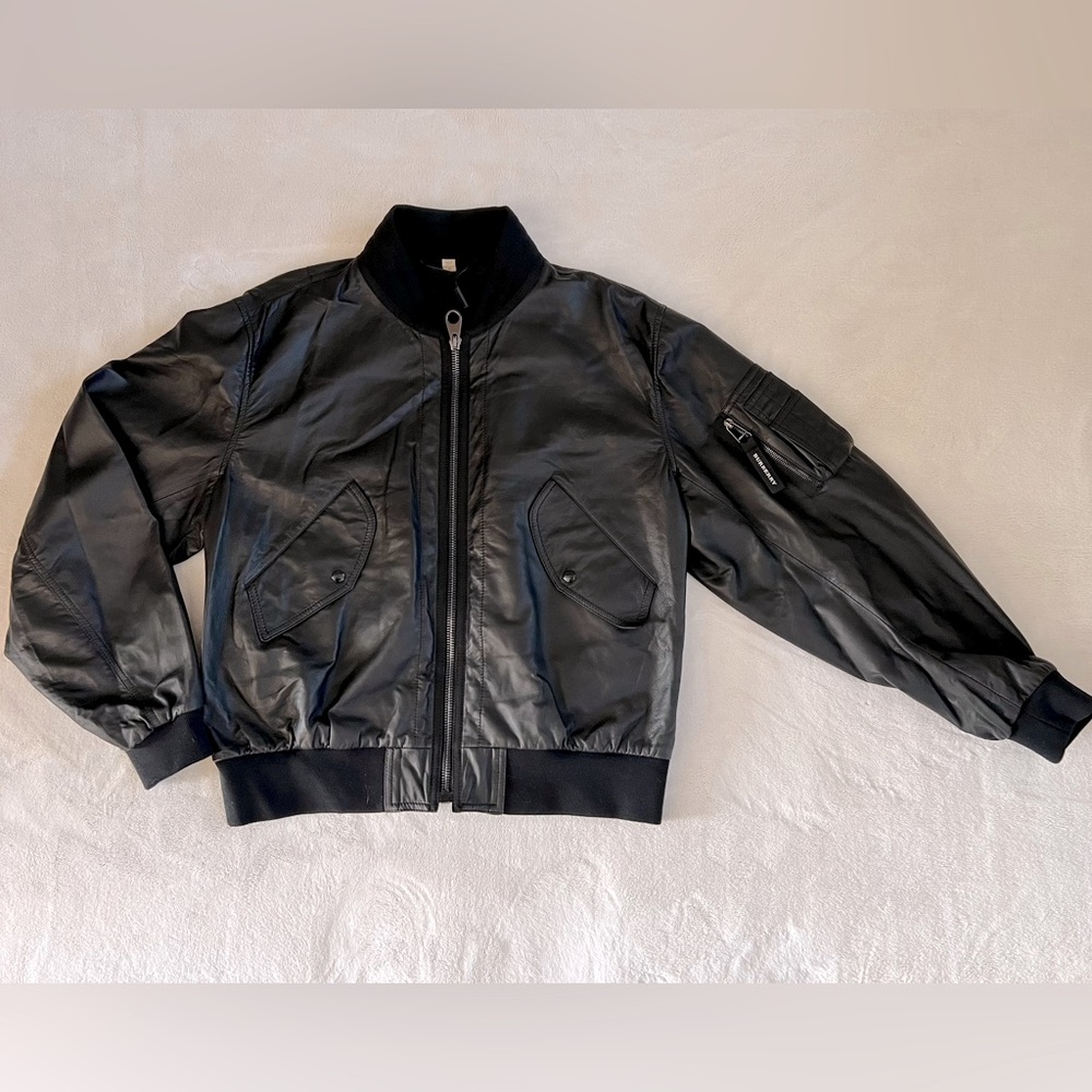 Burberry Lambskin Bomber Jacket